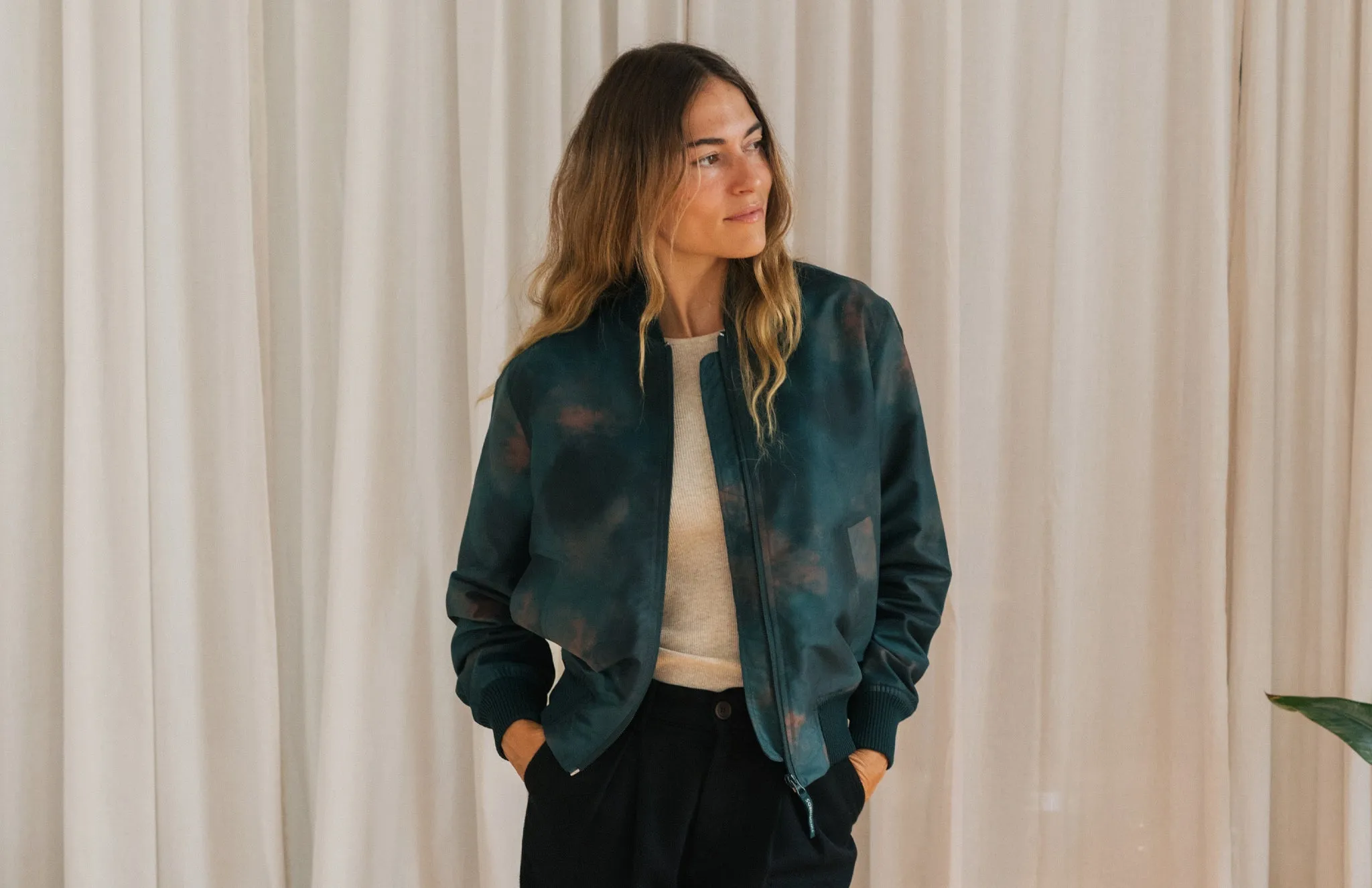 Boucaut Bomber Jacket Watercolor Green