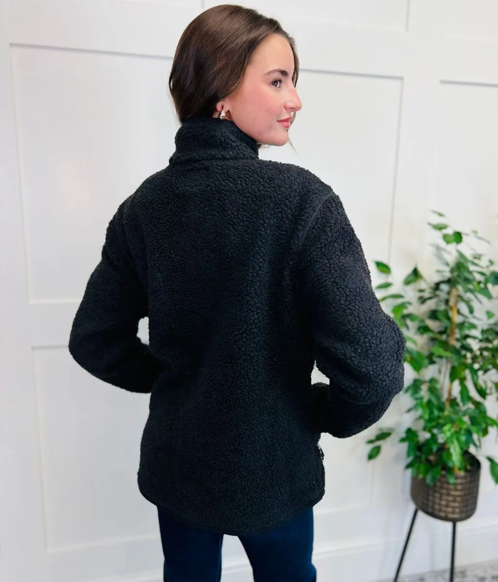 Charcoal Unisex Sherpa Fleece