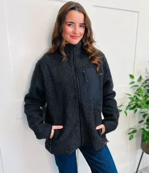 Charcoal Unisex Sherpa Fleece