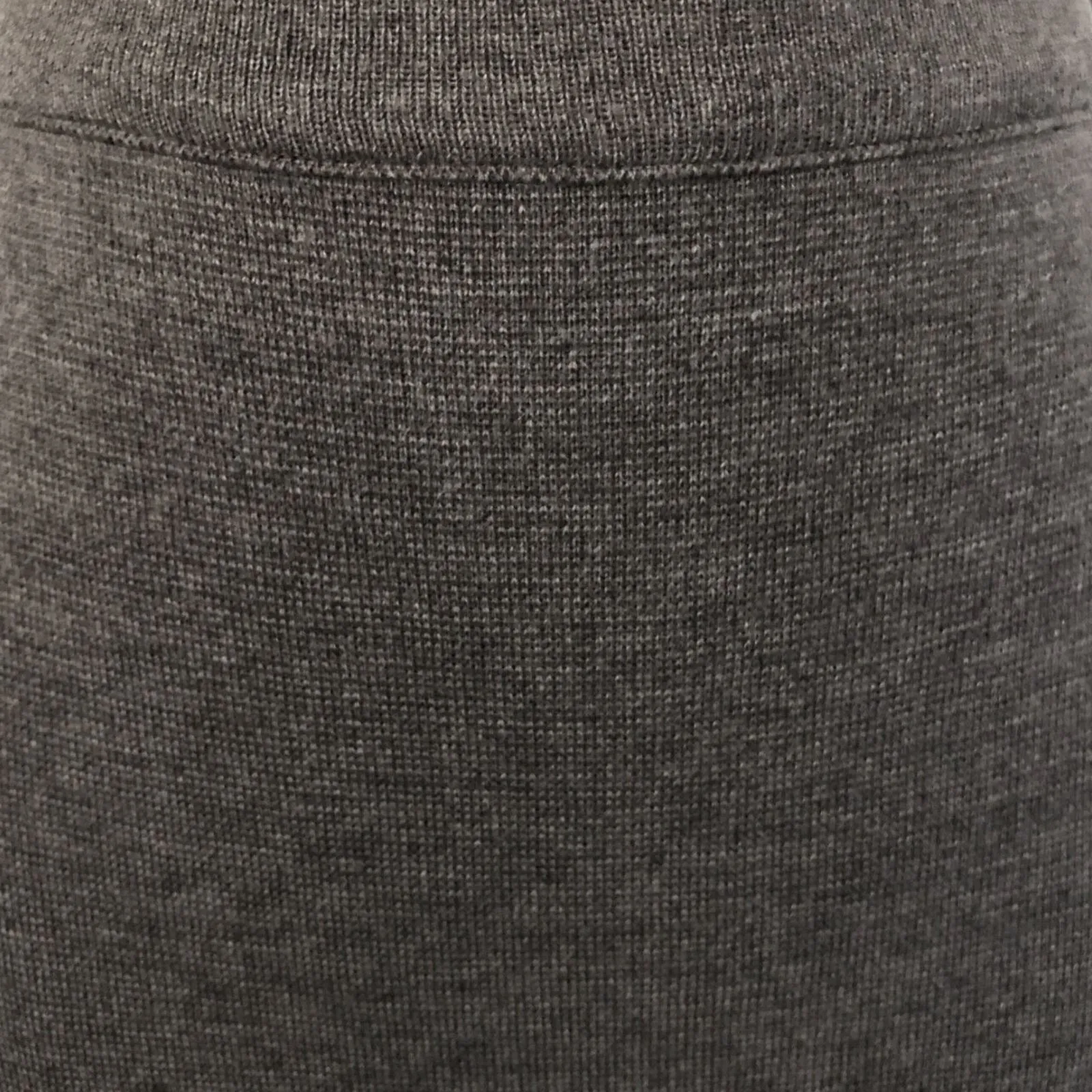 Devernois Grey Wool Mix Fine Knit Pencil Skirt UK 10/12 US 6/8 EU 38/40