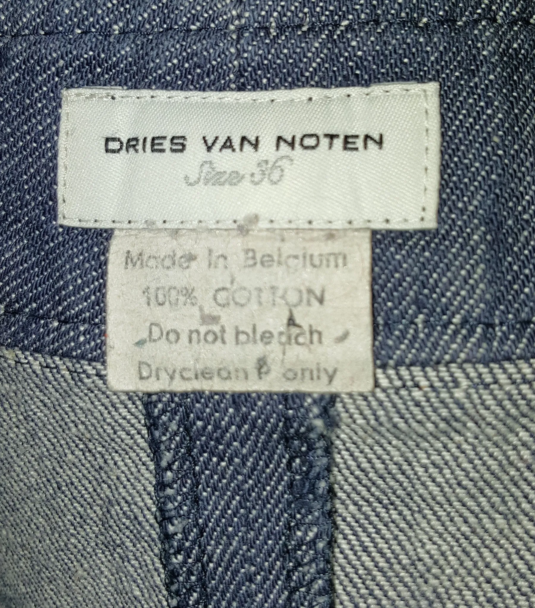 Dries van Noten Denim Pencil Skirt