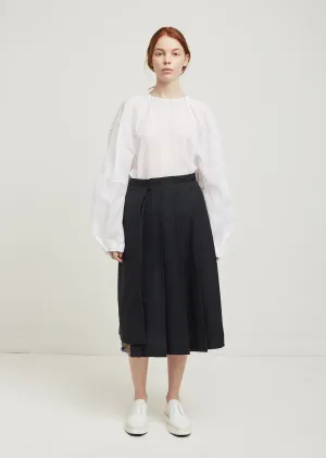 Earth Detail Pleated Skirt