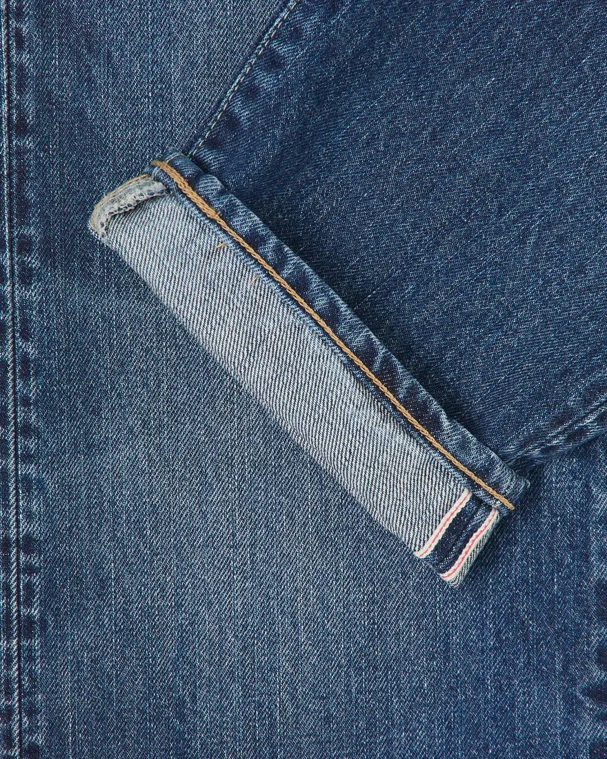 Edwin - Regular Tapered Jeans - Kurabo Recycle Denim - Red Selvedge - Blue Dark Used