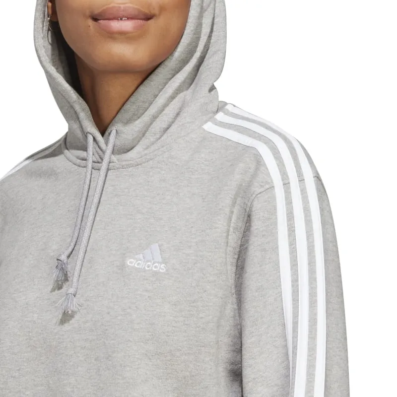 Essentials 3-Stripes French Terry Crop Hoodie