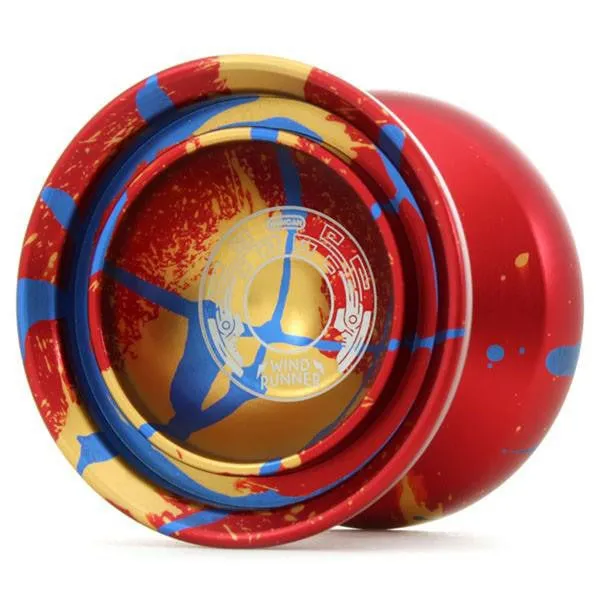 Expert Windrunner - Red with Blue Gold Splash - Duncan Yo-Yo