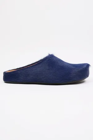 Fussbett Sabot - Navy Long Hair