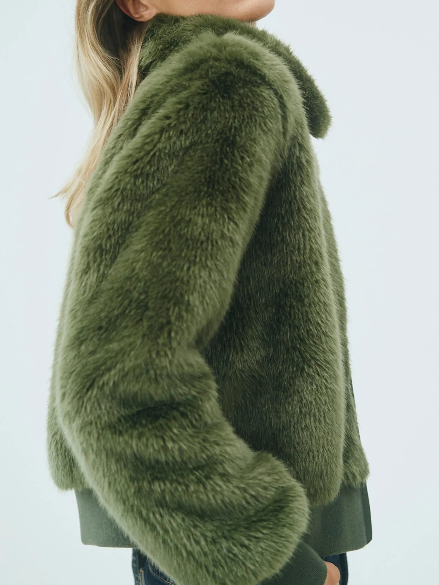 Gorgeous ECO Fur Bomber Jacket