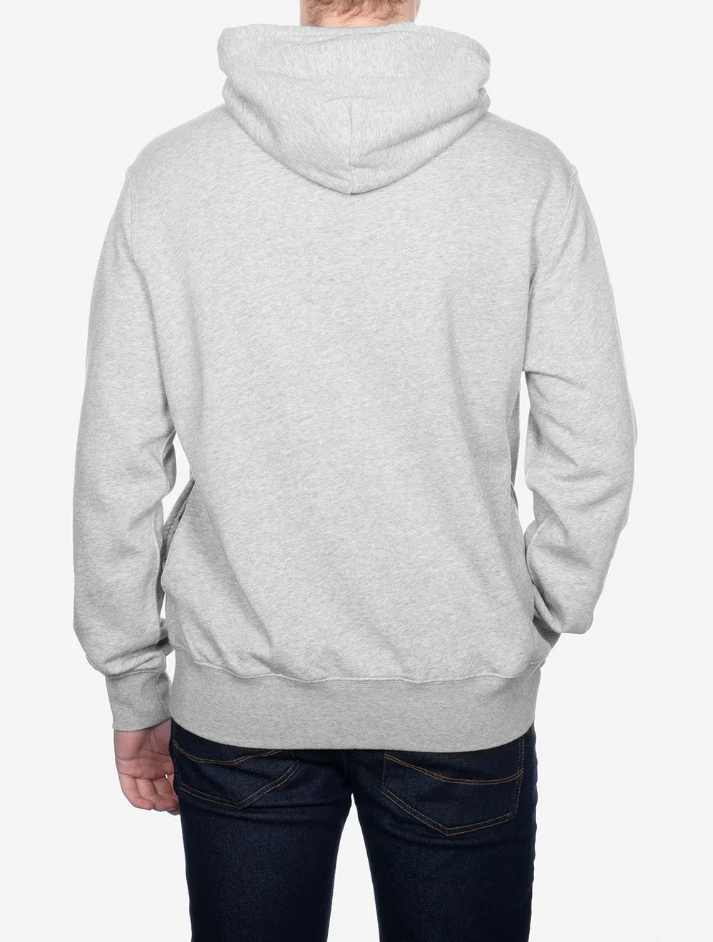 Graphic Fleece Hoodie Grey