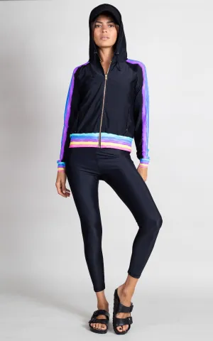 HALO Samaya Bomber Jacket in Black Mix