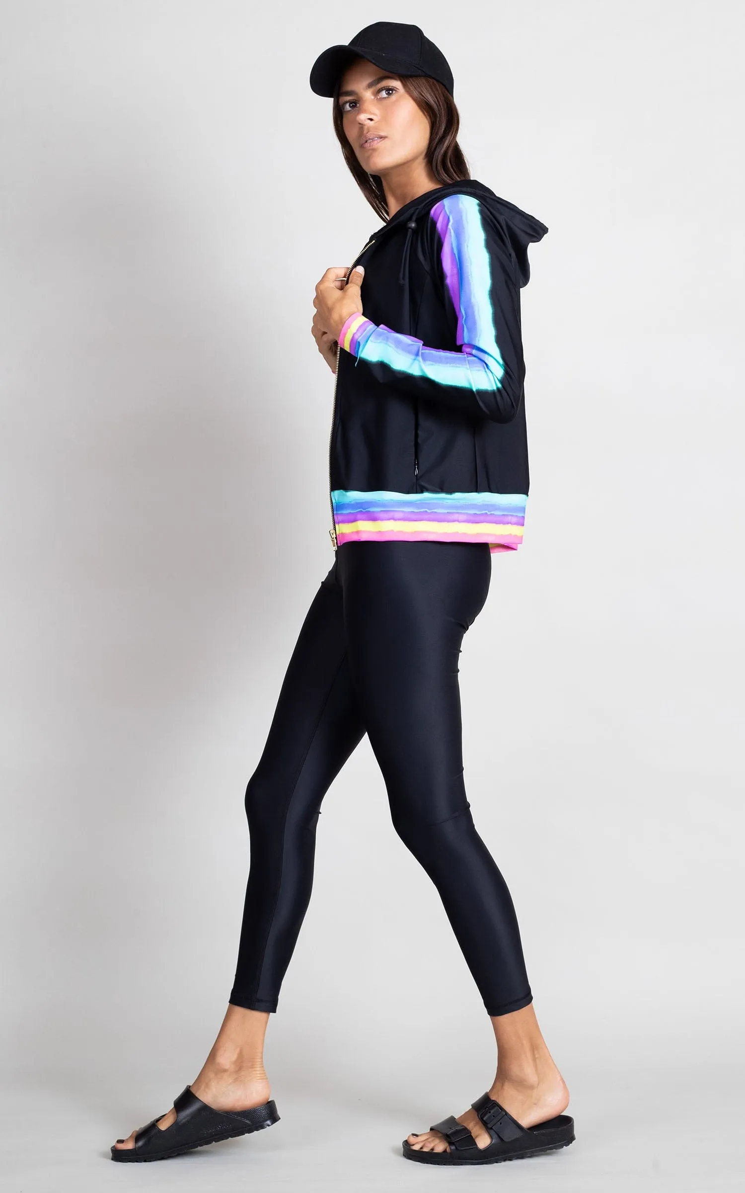 HALO Samaya Bomber Jacket in Black Mix