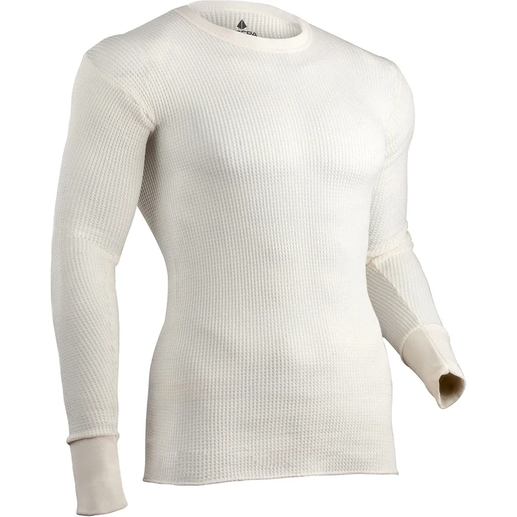 Indera Traditional Long Johns Long Sleeve Shirt Natural 2x-large