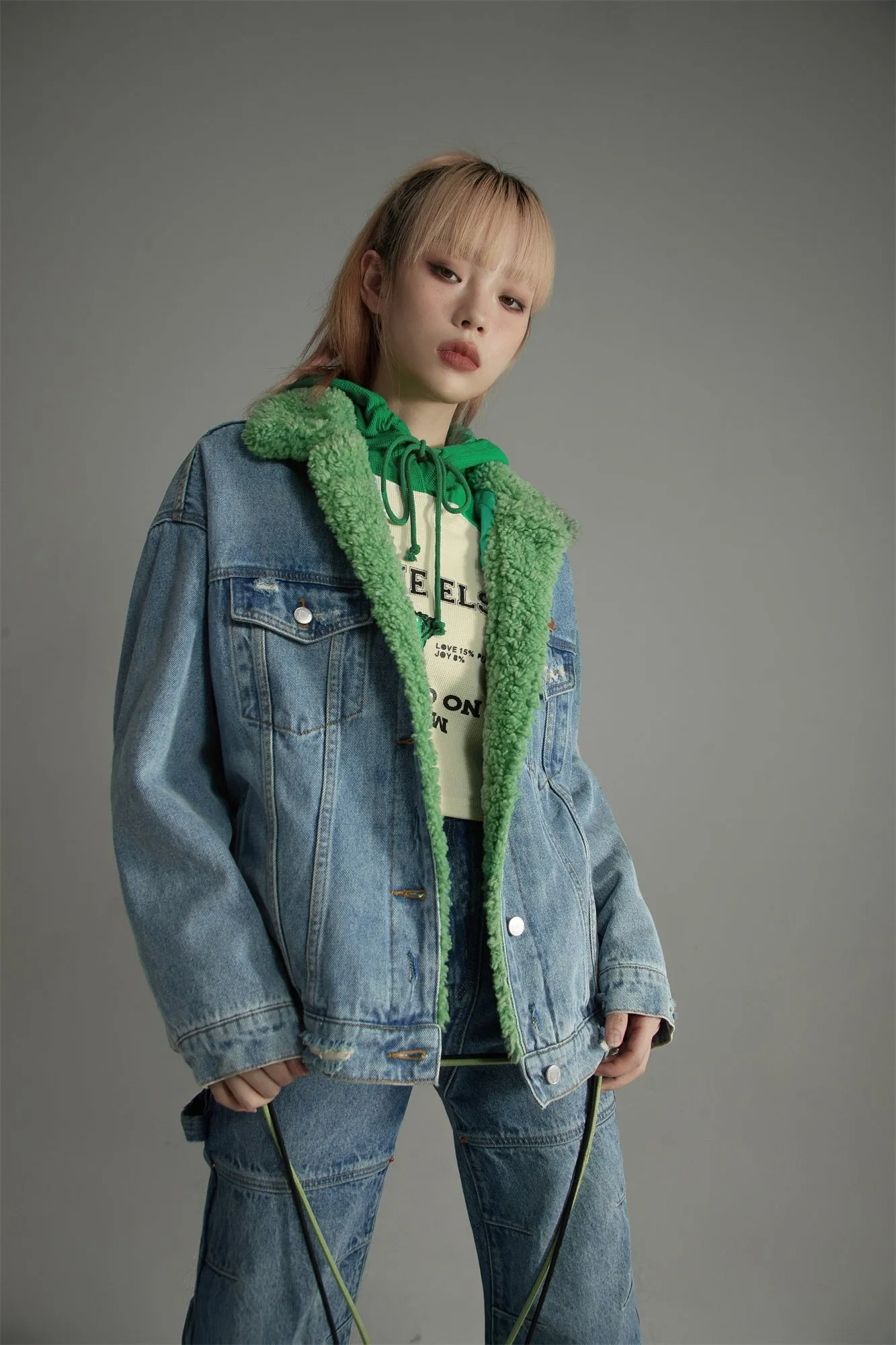 Inner Fleece Denim Jacket