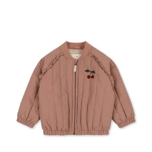 Juno Frill Bomber Jacket - Cameo Brown