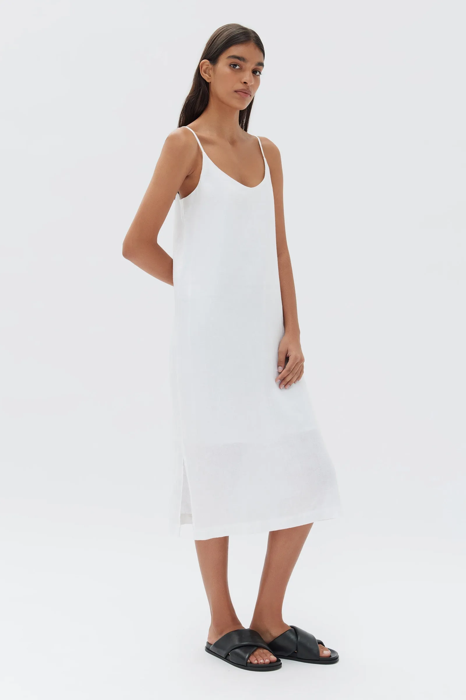 Linen Slip Dress