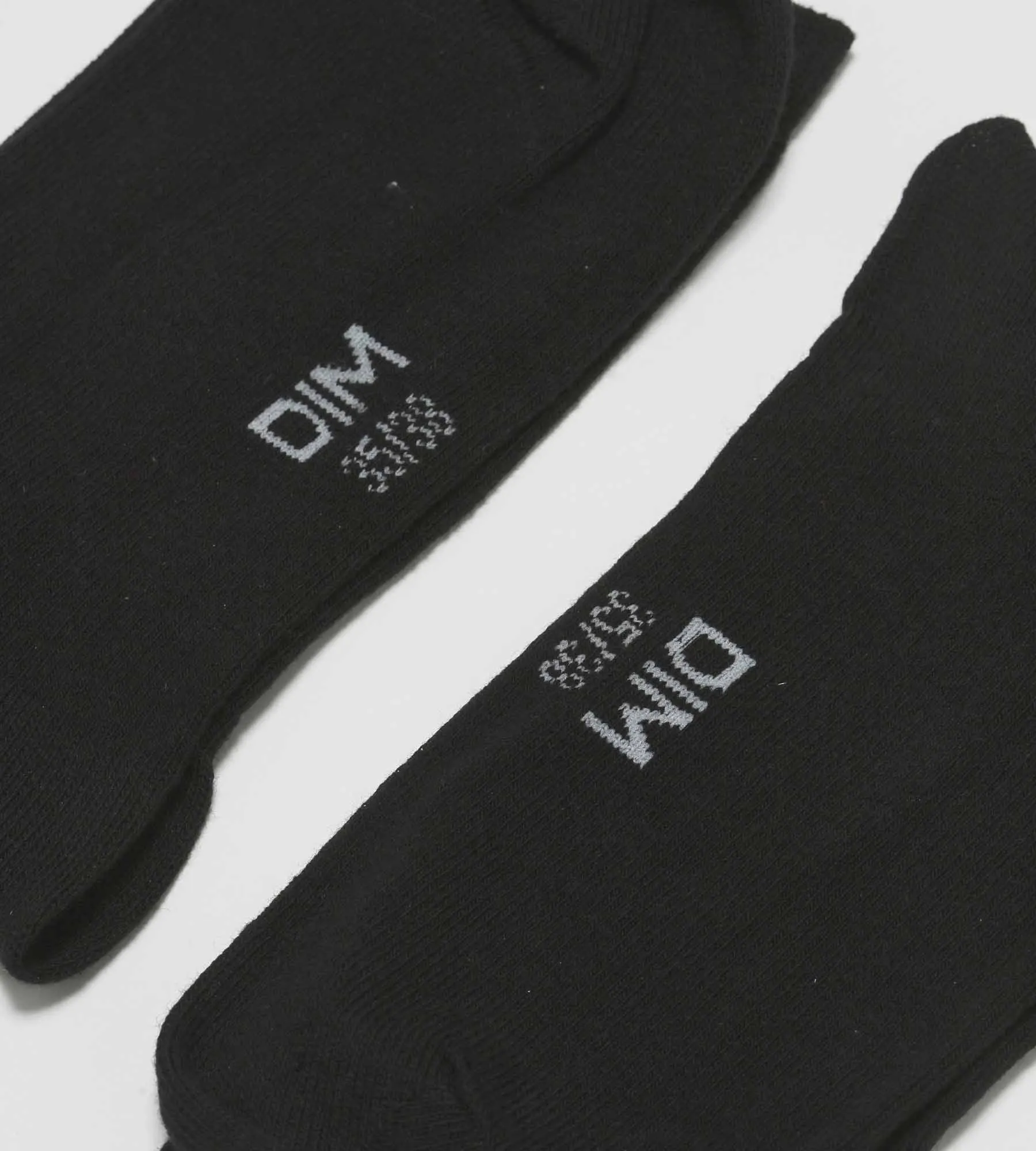 Lot de 3 paires de chaussettes femme Noir en coton Dim