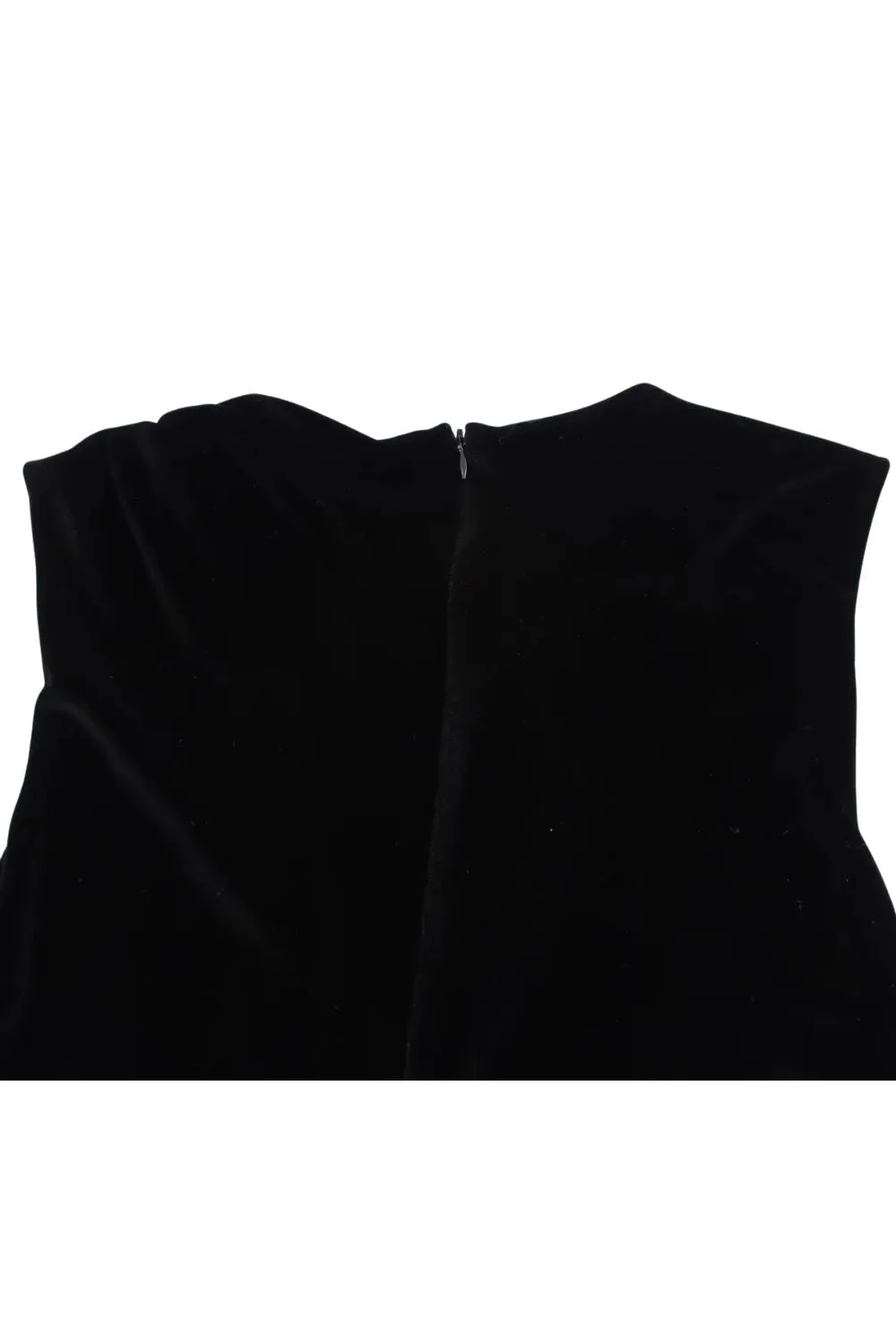 ‘Lucy’  Slim-Fit Minimalist Velvet Pleated Dress