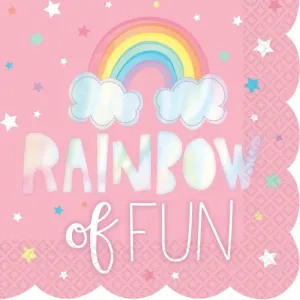 Magical Rainbow Napkins - Lunch 16 Pkt