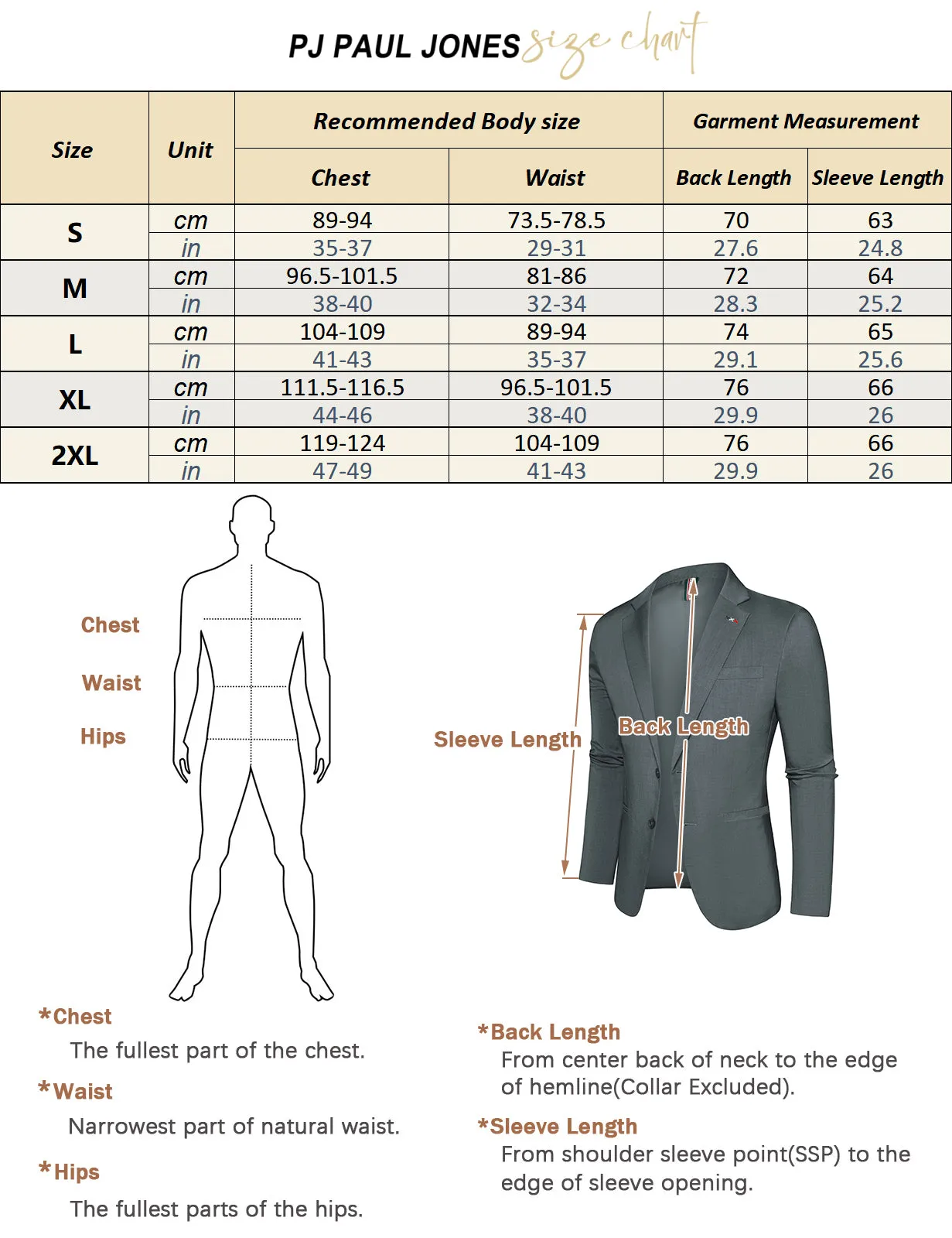 Men Two-Button Suit Coat Casual Back Slit Notch Lapel Blazer Coat