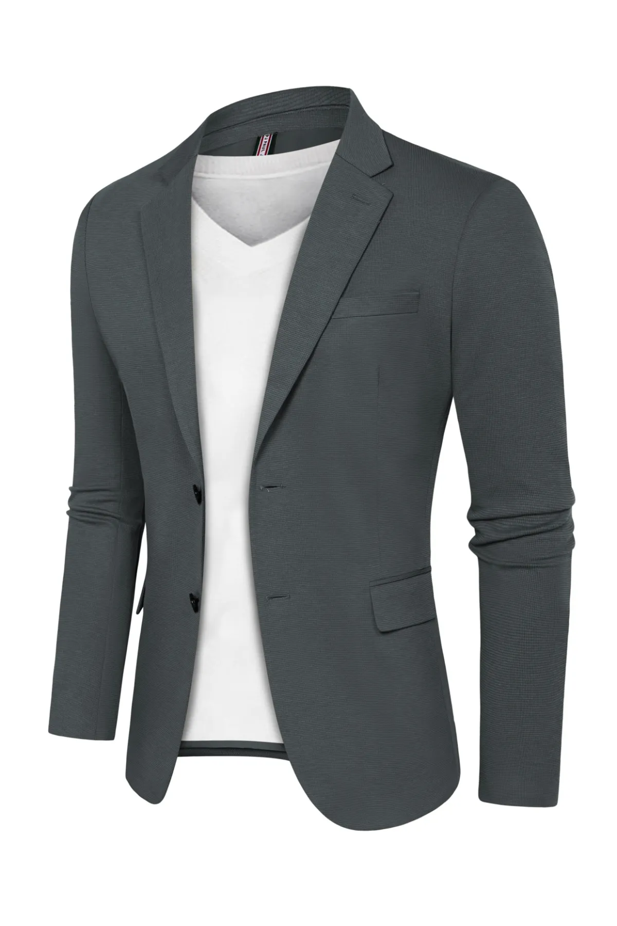 Mens Sport Coat Casual Blazer Jackets Stretchy Knit Blazer for Work Office