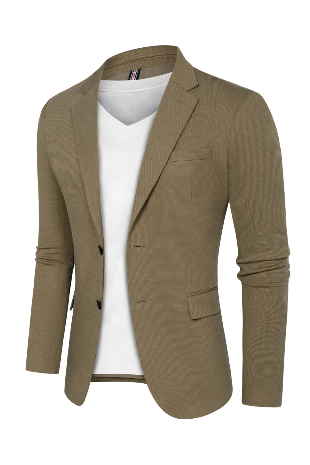 Mens Sport Coat Casual Blazer Jackets Stretchy Knit Blazer for Work Office