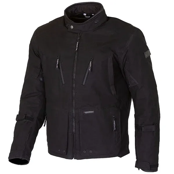 Merlin Exile Explorer Sustainable Waterproof Textile D3O Armoured Jacket - Black