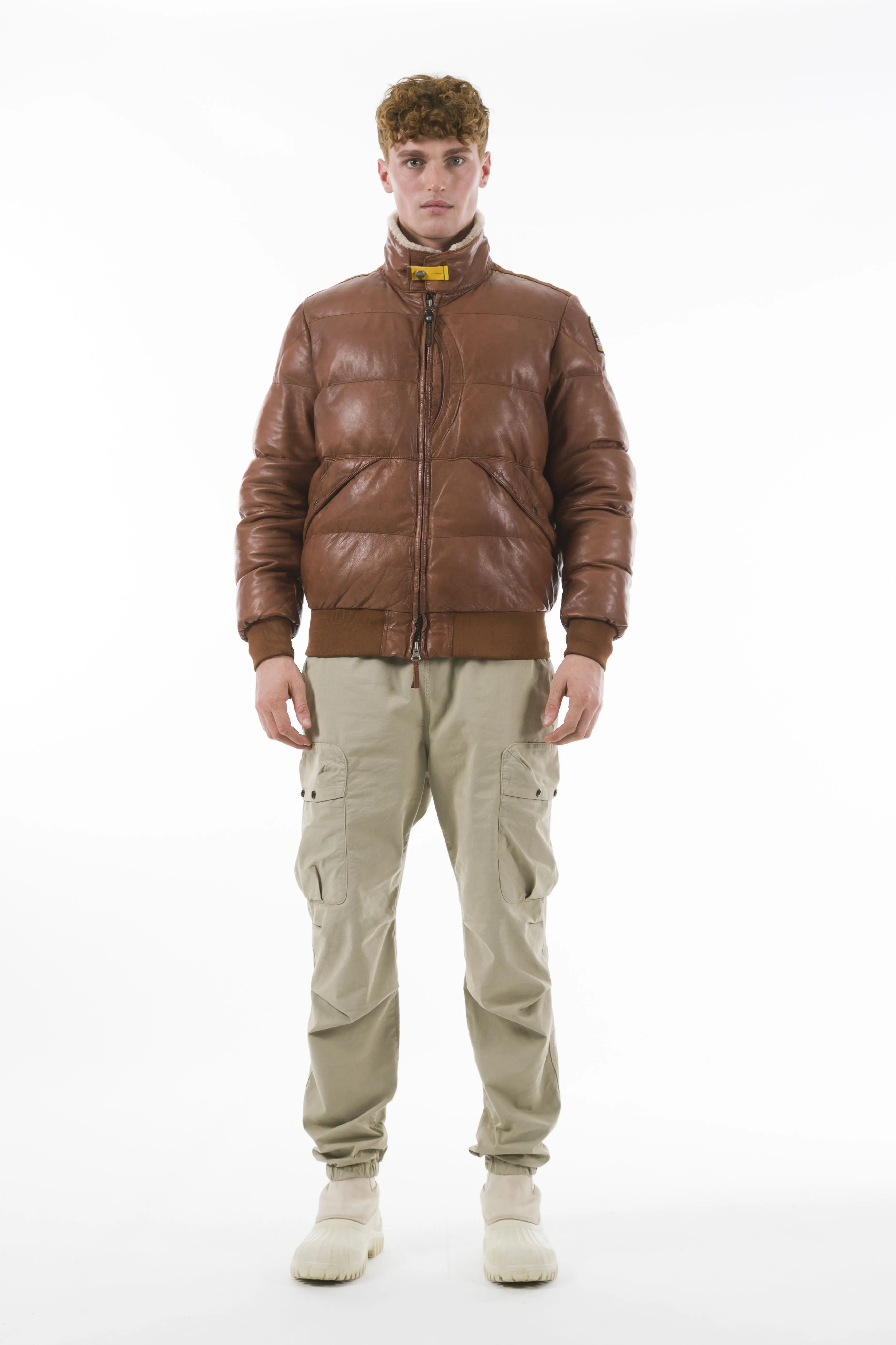 Parajumpers | Alf | Leather Bomber Jacket | Men's