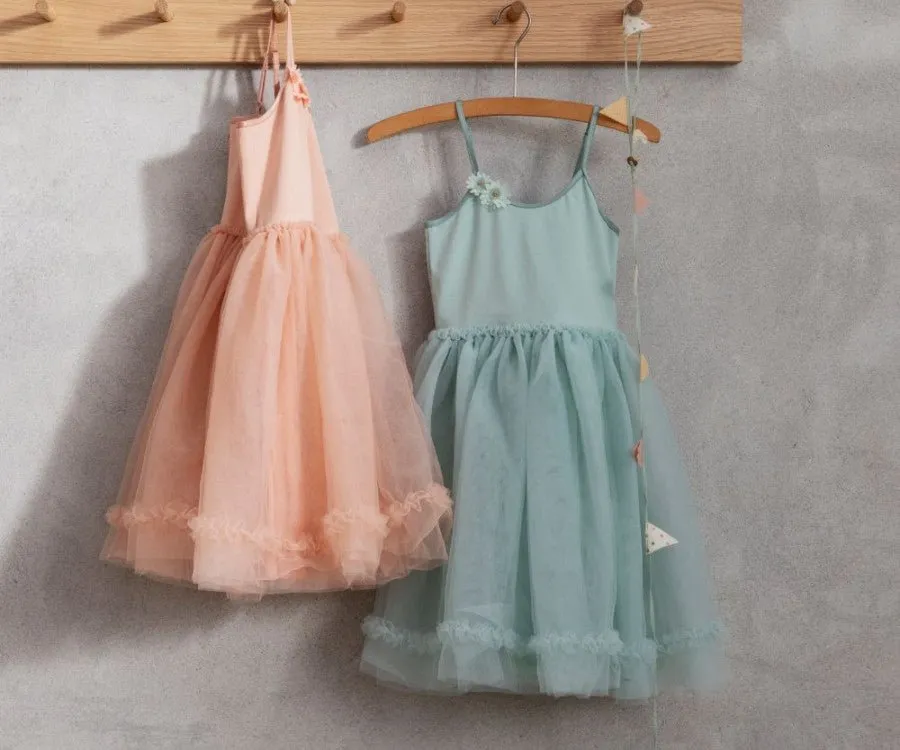 Princess Tulle Dress - Melon (2-3 years)