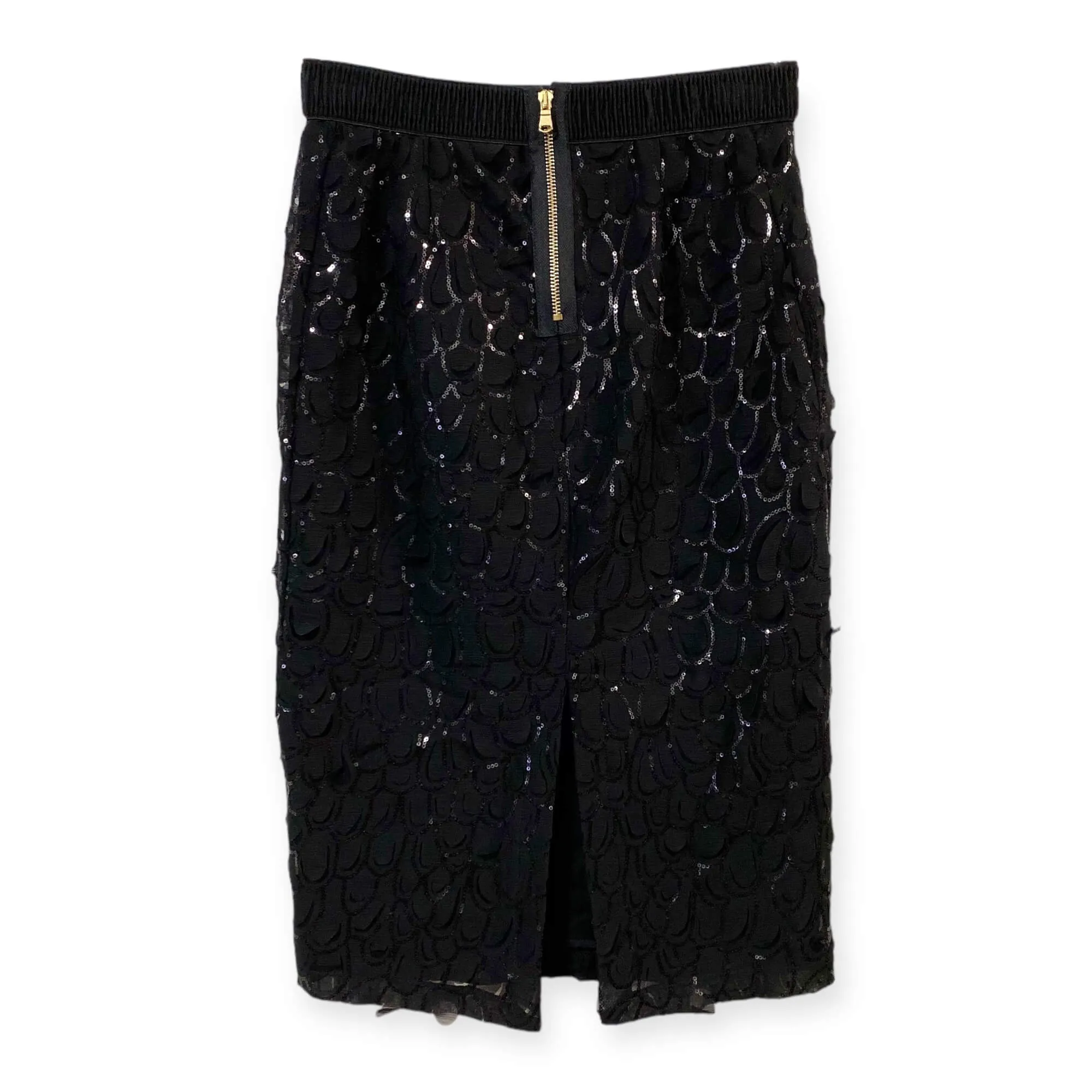 Relish Black Sequin Pencil Skirt