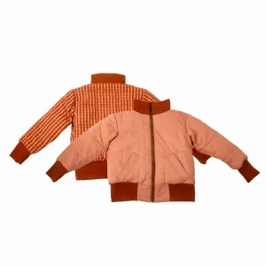 Reversible Bomber Jacket - Sunset   Sunset Gingham