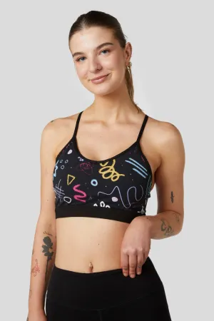 Scribble Low Impact Bralette