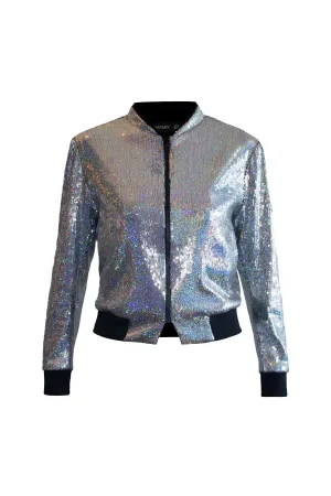 Sequined Bomber Jacket