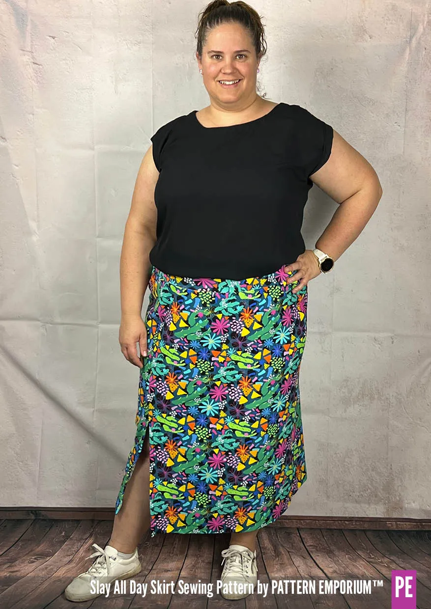 Slay All Day | Stretch Split Skirt Sewing Pattern