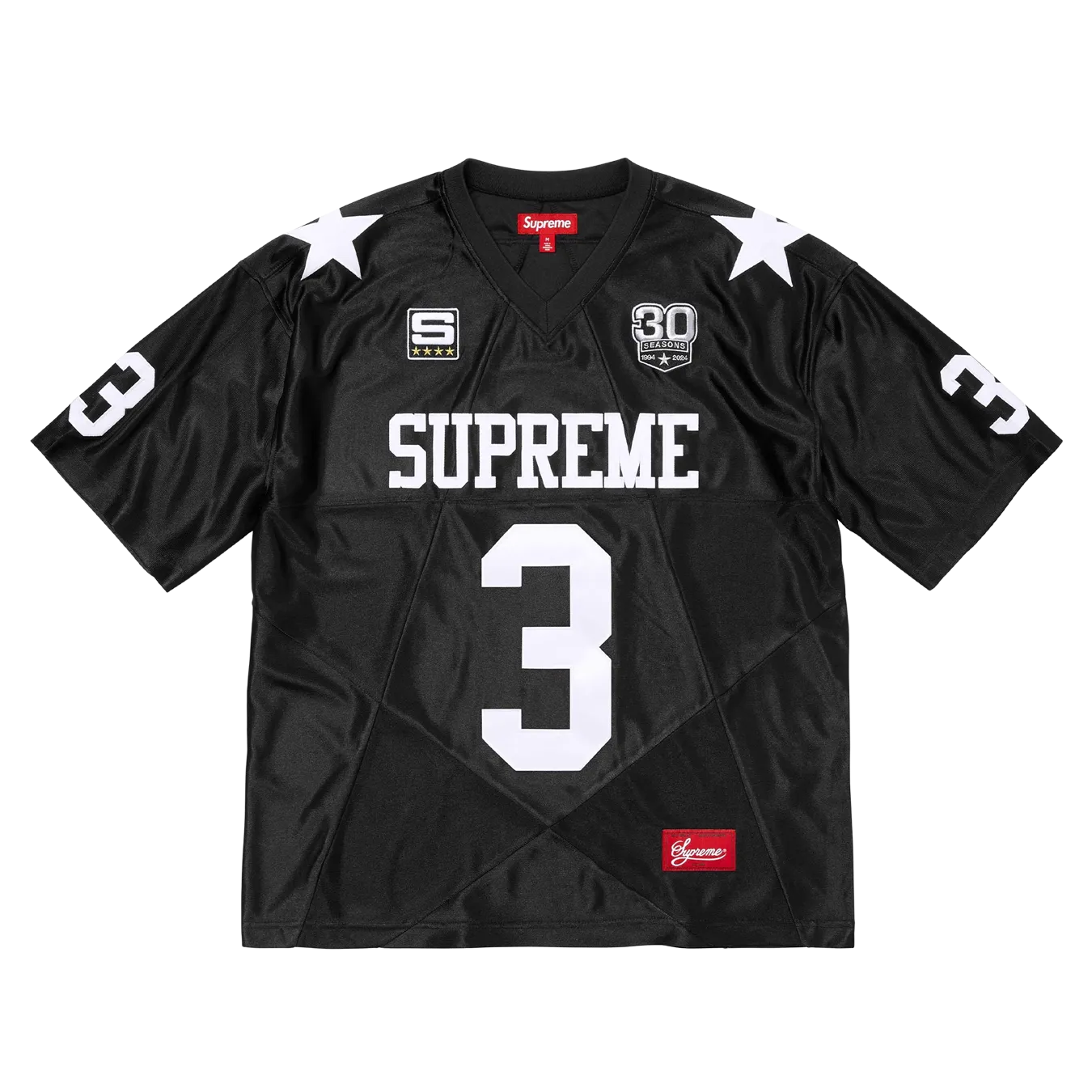 Supreme Star Football Jersey 'Black'