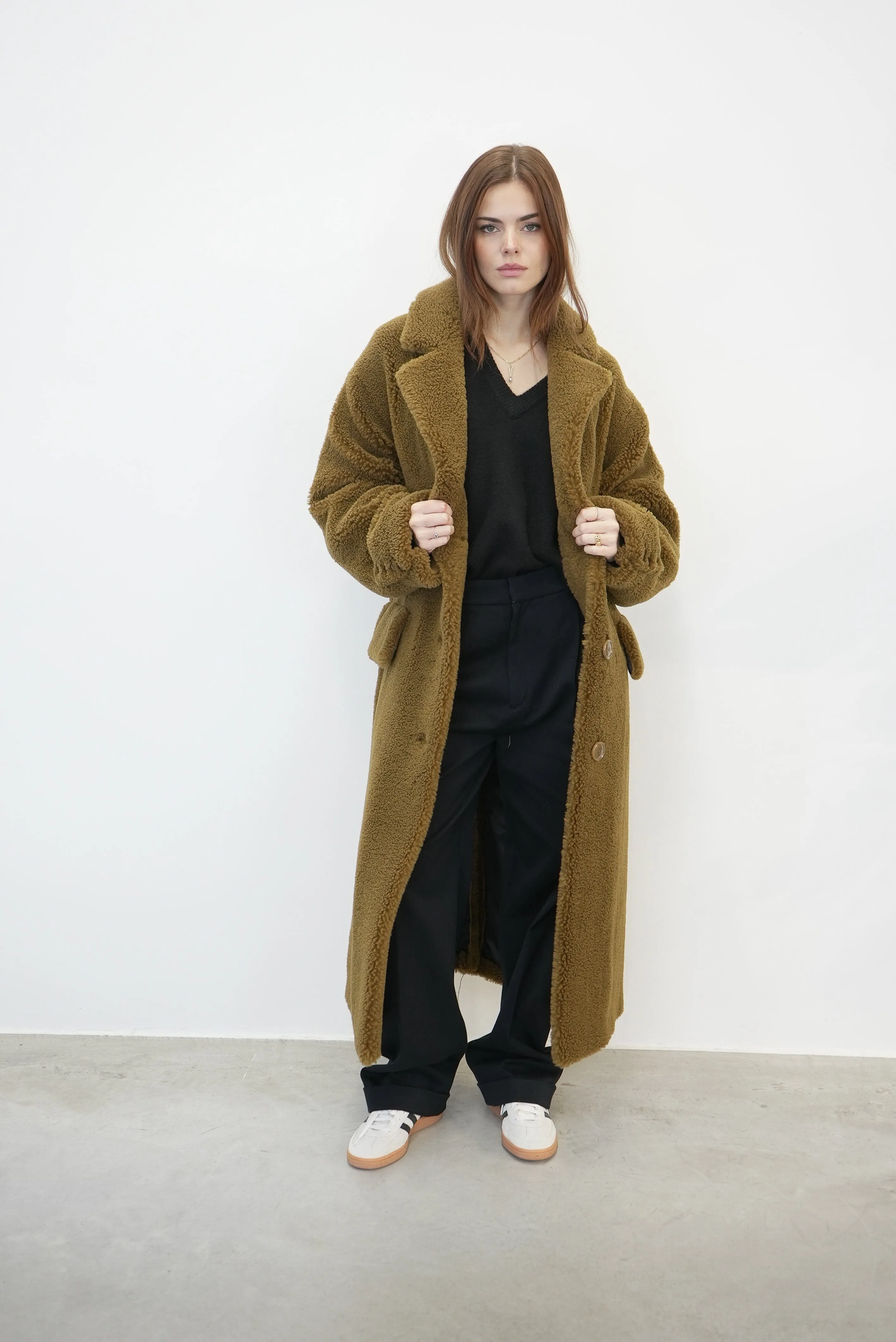 TAYLA LONG TEDDY STYLE COAT