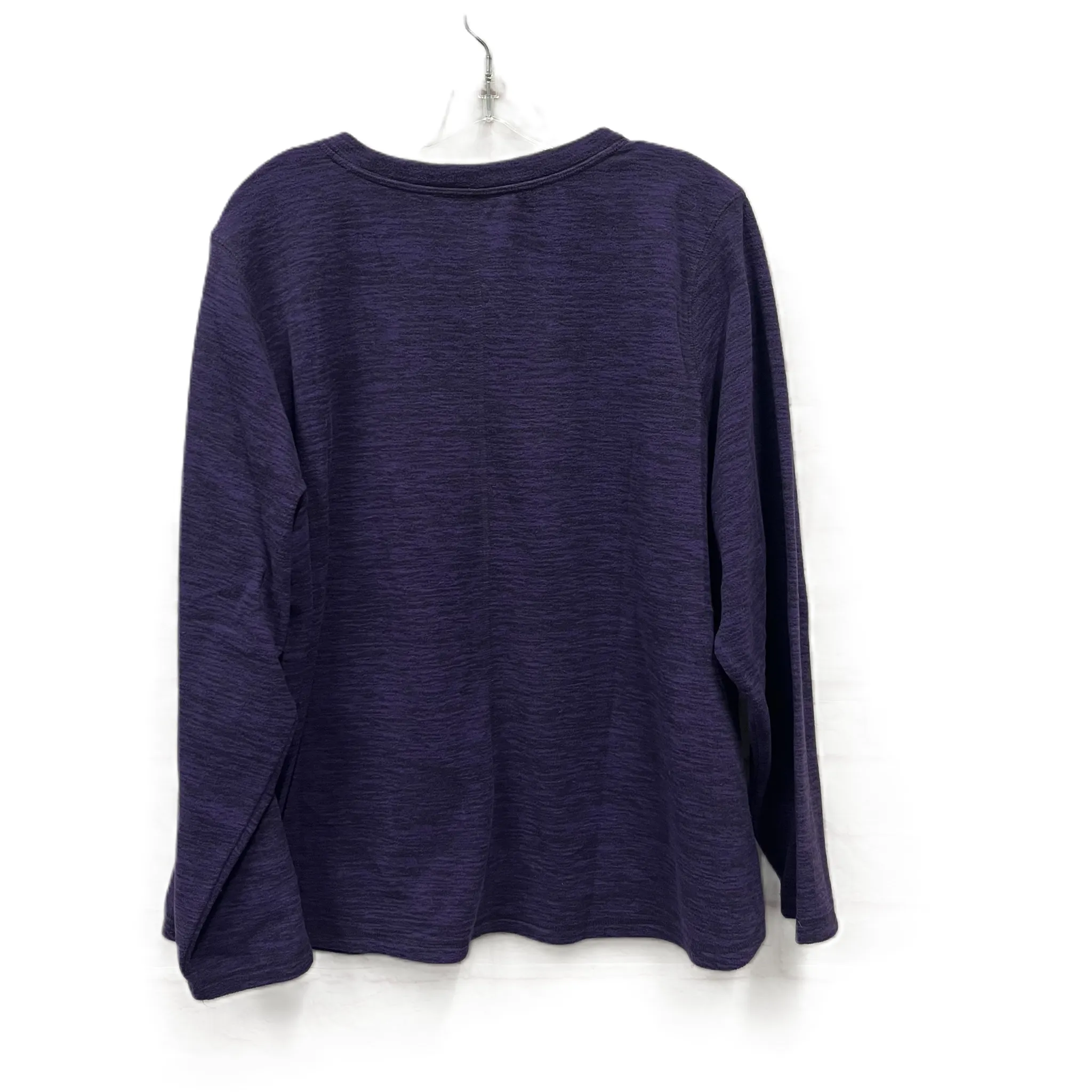 Top Long Sleeve By St Johns Bay In Purple, Size: 2x