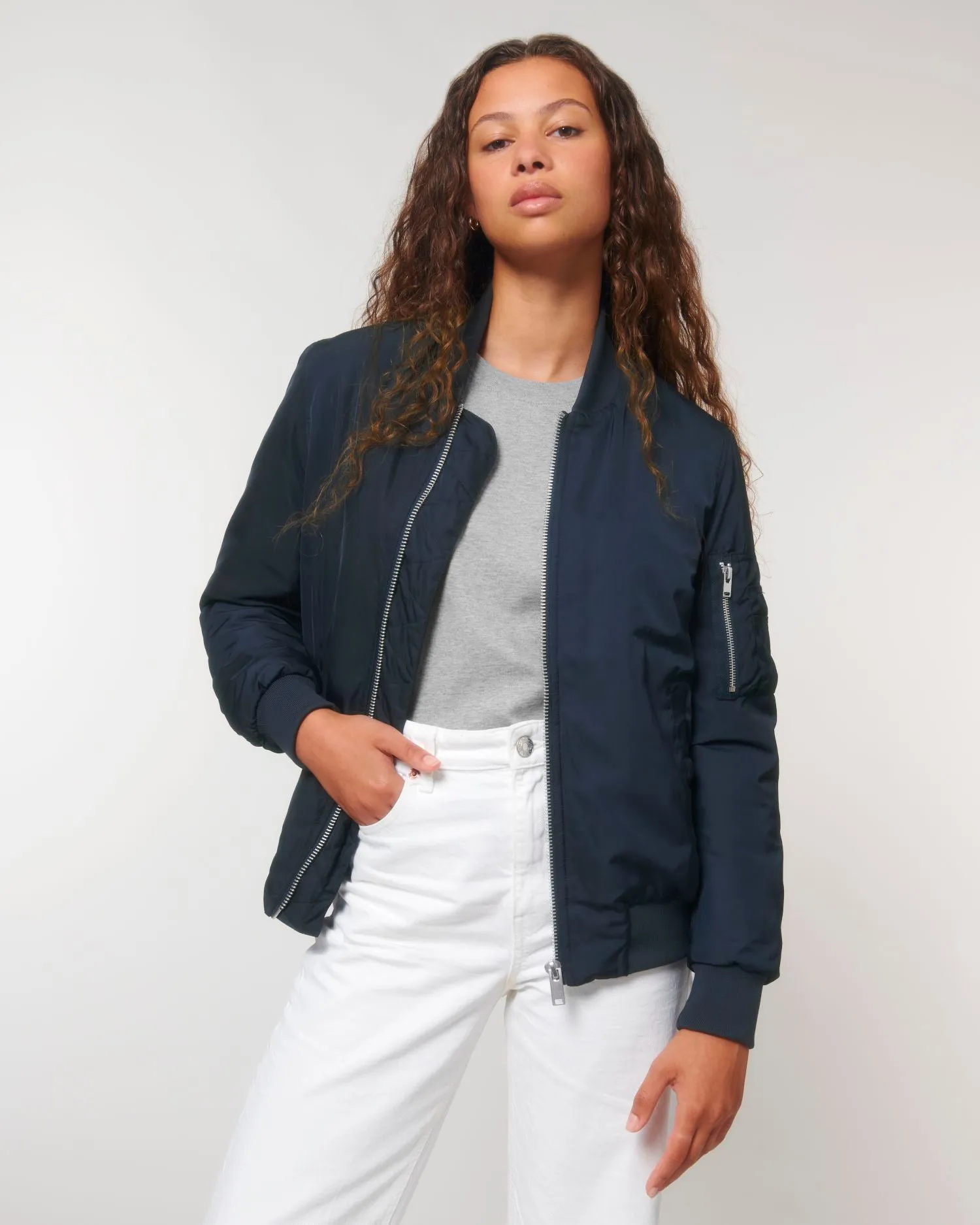 Unisex Recycled Bomber Jacket | Bomber Padded Jacket STJU844