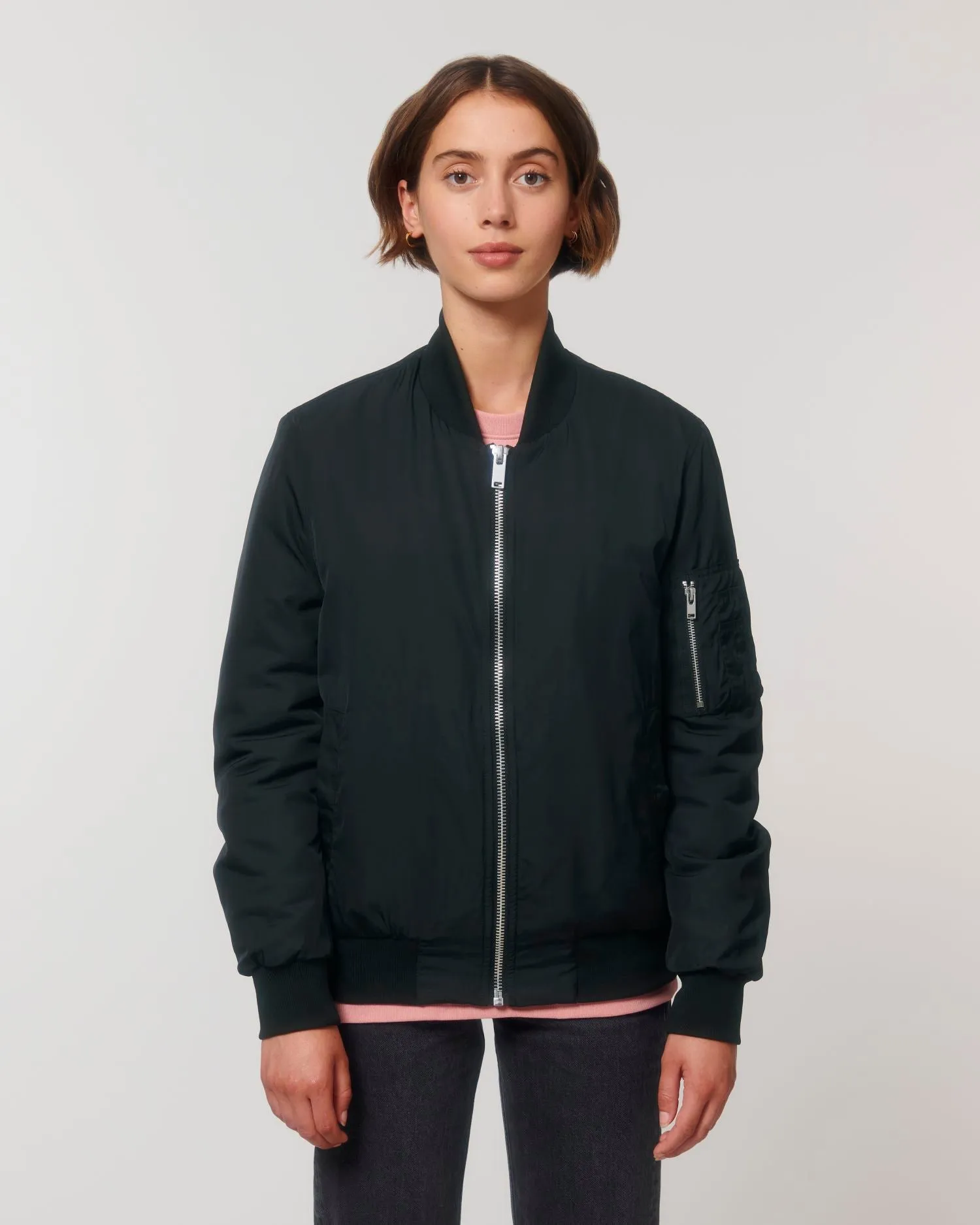 Unisex Recycled Bomber Jacket | Bomber Padded Jacket STJU844