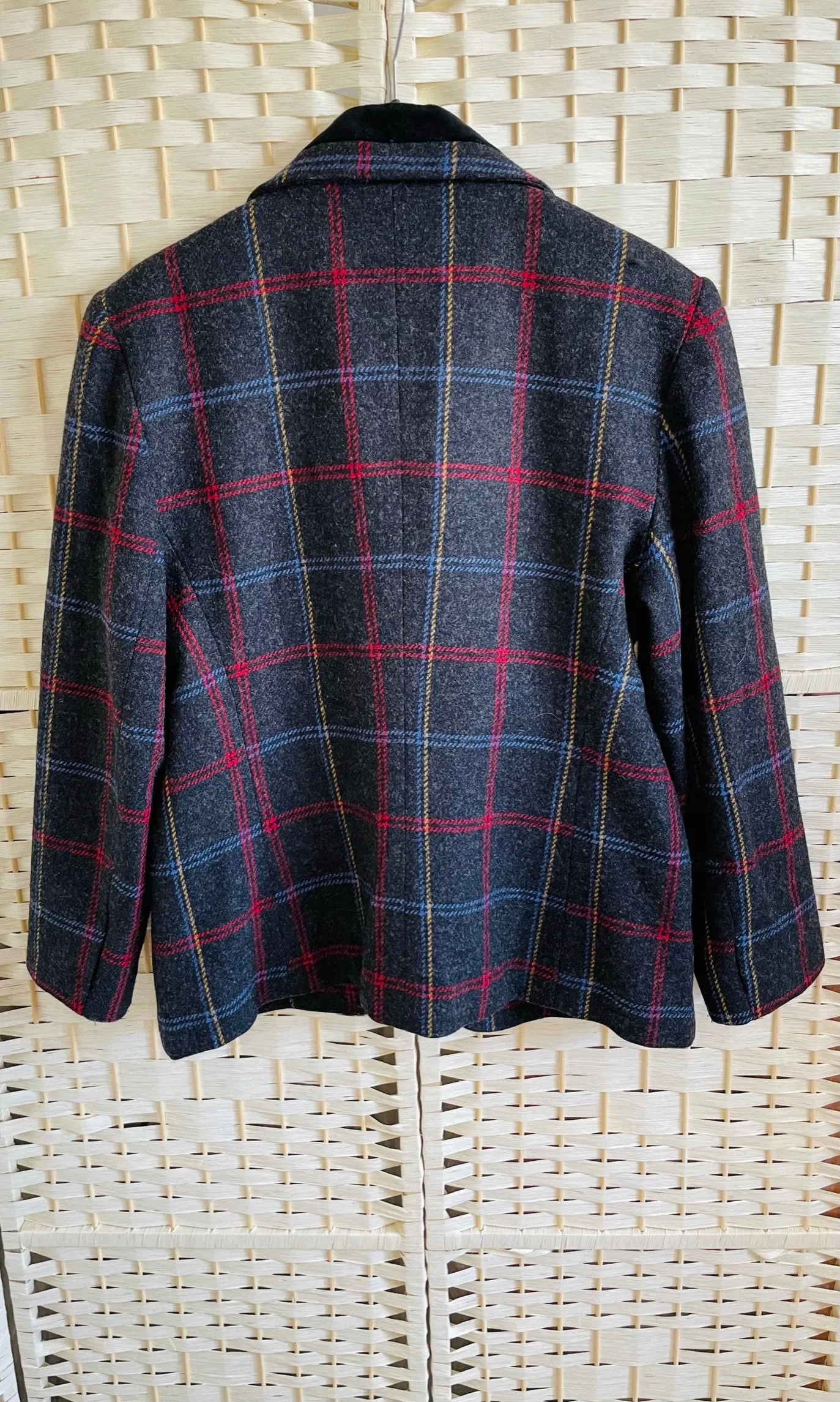 Vintage Tartan Double Breasted Blazer