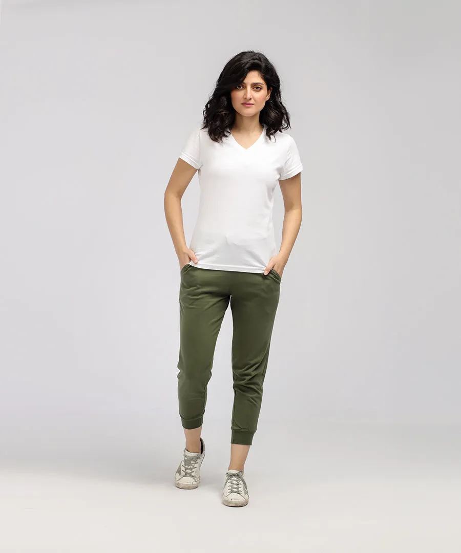 Women's Basic Cropped Joggers